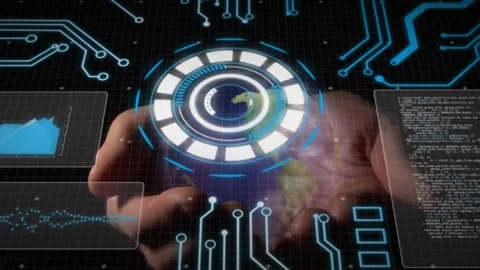 Animation of data processing over woman writing on clipboard in black Stock Footage 329124870
