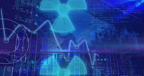 Animation of data processing over world ... | Stock Video | Pond5