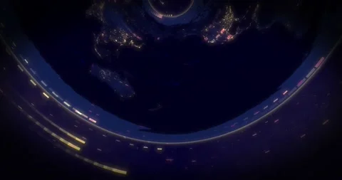 Animation of data processing over world ... | Stock Video | Pond5