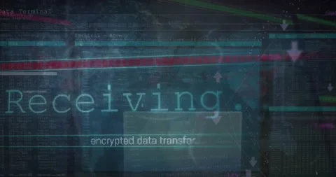 Animation of data processing over world map against male hacker Stock Footage 329693870