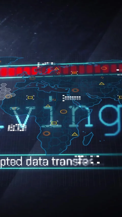 Animation of data processing over world map on black background Stock Footage 341659852
