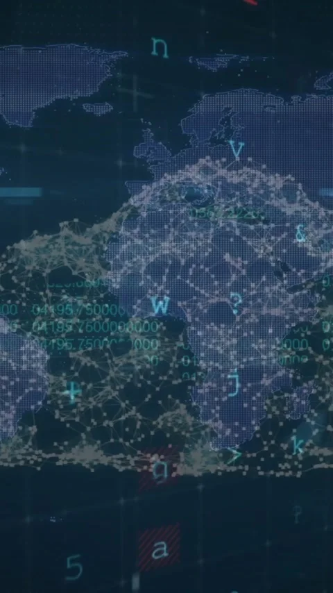 Animation of data processing, security warnings, cloud and padlock networks over Stock Footage 344370224