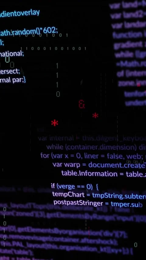 Animation of data processing with symbols black background Stock Footage 320512991