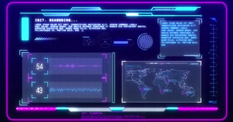 Animation of data processing text over screen and world map Stock Footage 329775583