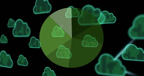 Animation of data processing wheel with ... | Stock Video | Pond5