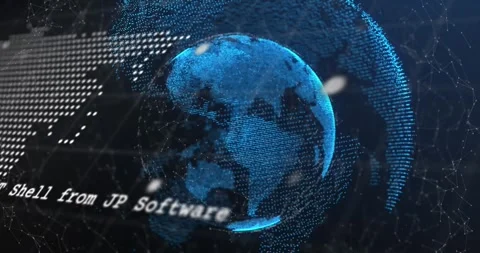 Animation of data processing, world map, network of connections over globe Stock Footage 329690417