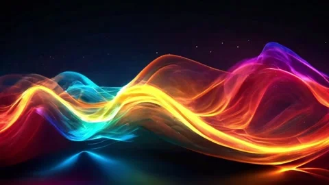 Animation data technology abstract futuristic wave background. Stockbeeldmateriaal 270316396