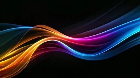 Animation data technology futuristic blue wave abstract background. Stock Footage 254225512