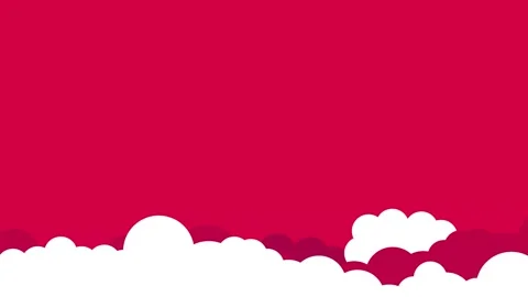Animation of decaying background with clouds in the form of puzzles Stock Footage 151350781