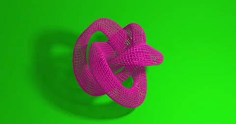 Animation of deformation of a knotted toroid Stock Footage 207781066