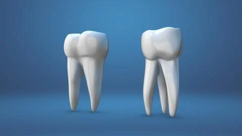 Animation of the dental implants Illustrazione stock