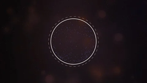 Animation depicting the formation of a molecular structure from small neon light Stock Footage 123881428