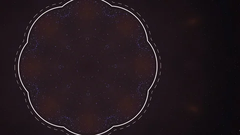 Animation depicting the formation of a molecular structure from small neon light Stock Footage 123933739