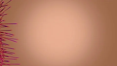 Animation depicting slow moving particles with tails. Stock Footage