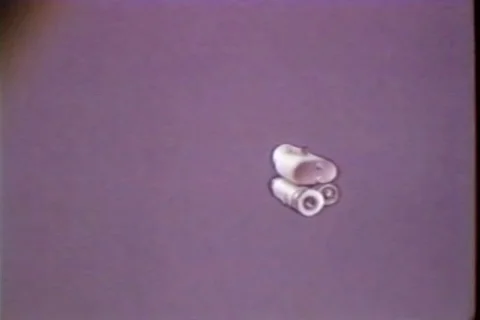 Animation depicts parts and functioning of a metascope - 1969 動画素材 107697048