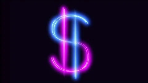 Animation of a design dollar currency. Video stock 121323660