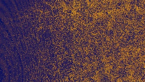 Animation design of microparticles in the form of dust in slow motion. Stock Footage 203407170