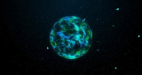 Animation of detailed plexus structure 4... | Stock Video | Pond5