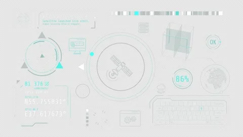 Animation of detection and geolocation infographics on alpha channel. 库存影片 237361211