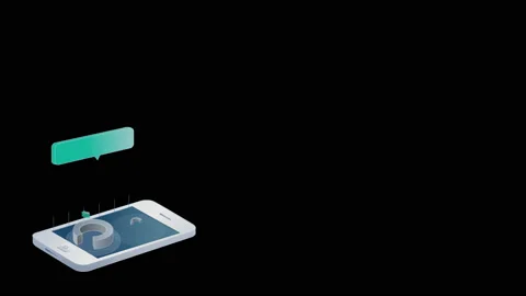 Animation of development with infographics elements. Alpha Channel Stock Footage 85587248