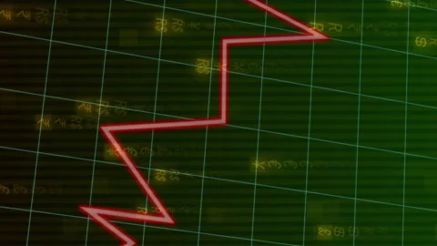 Animation of diagram over binary coding 動画素材 312831490