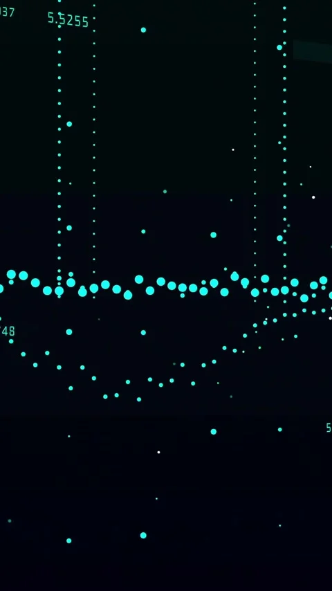 Animation of diagram over data processing on black background Stock Footage 342806199