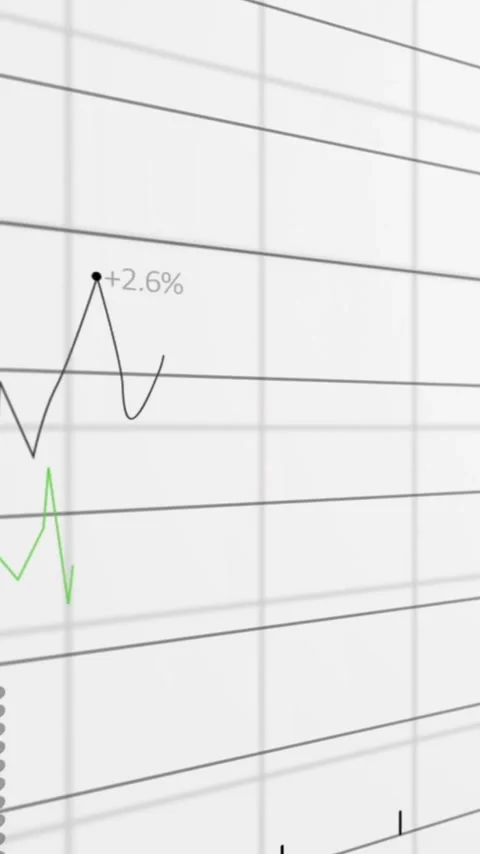 Animation of diagrams and data processing on white background Stock Footage 341927590