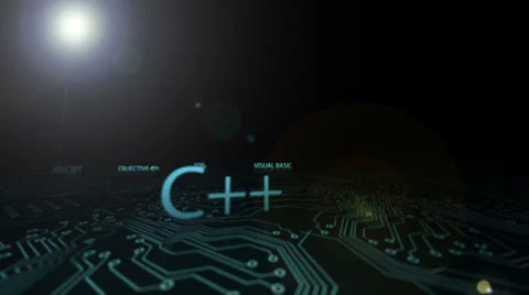 Animation of different coding languages Stock Footage 24786518