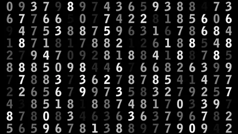 Animation in digital age exploring numerical code of dynamic data Stock Footage 252858184