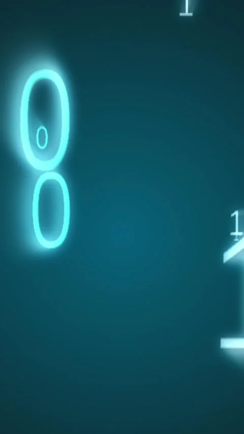 Animation of digital binary coding data processing over dark background Stock Footage 321111075