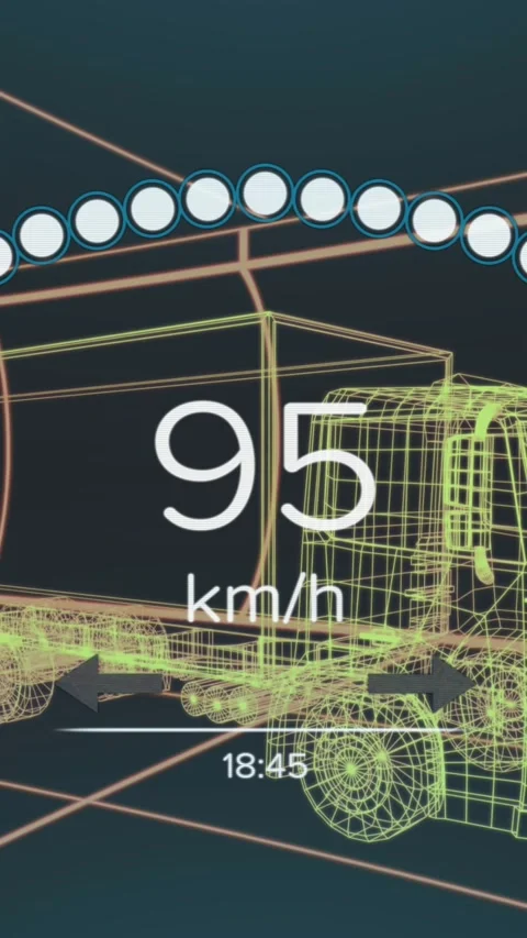 Animation of digital car interface and data processing over 3d model of car Stock Footage 321625617