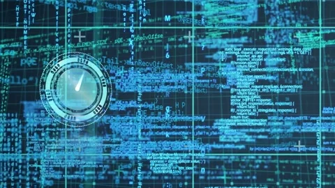 Animation of digital clock and programmi... | Stock Video | Pond5