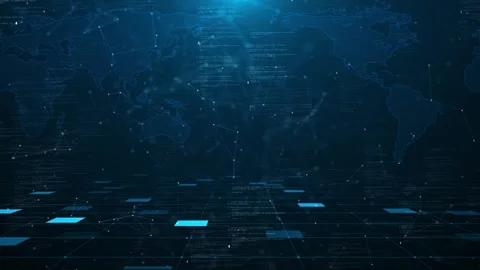 Animation digital data flow arrow sign interface arrows data processing Global Stock Footage 312578689