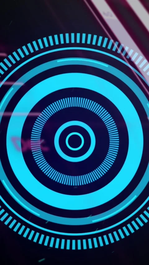 Animation of digital data processing and scan scoping over clack background Stock Footage 322728567