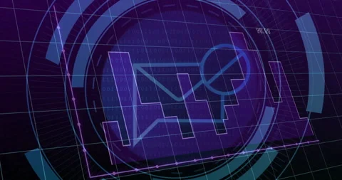 Animation of digital data processing over email icon on black background Video stock 309500874