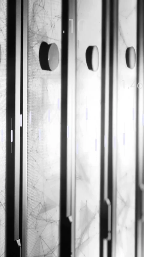 Animation of digital data processing over computer servers Stock Footage 320378798
