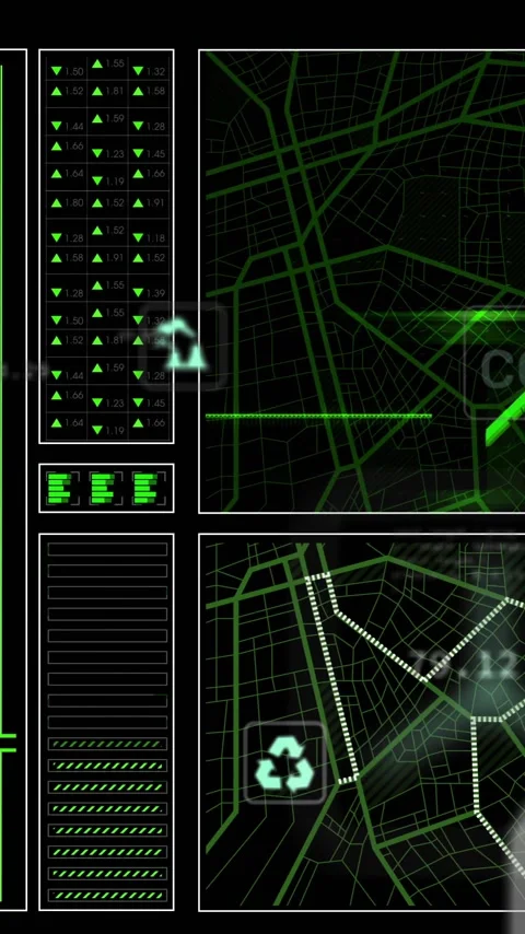 Animation of digital data processing over dark background Stock Footage 320590254