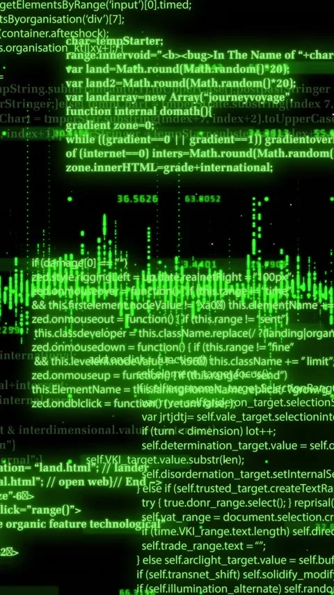Animation of digital data processing over black background Stockbeeldmateriaal 323781485