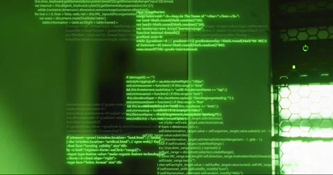 Animation of digital data processing over computer servers Stock Footage 329518058