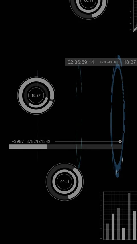 Animation of digital data processing over black background Stock Footage 342708096