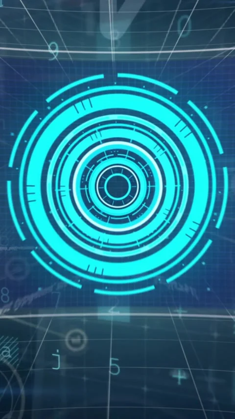 Animation of digital data processing over black background Stock Footage 342996895