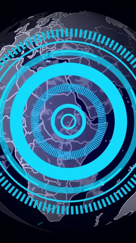 Animation of digital data processing over globe on black background Stock Footage 343645218