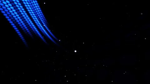 Animation of Digital data transfer with blue light data particle flowing. 스톡 동영상 334024767