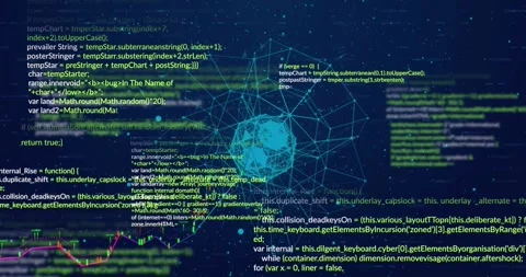 Animation of digital dots interconnecting with lines forming globe against Stock Footage 329510992