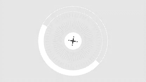 Animation of Digital futuristic user interface Loop with Alpha Channel Stock Footage 148397366