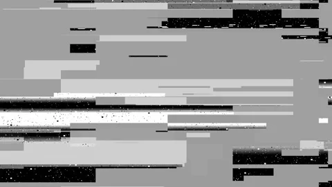 Animation of digital glitch effect with pixels on black background Stock Footage 302480727