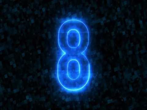 Animation Digital Glitch Error Countdown Numbers Stock Footage 75795185