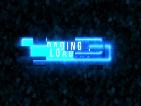 Animation Digital Glitch Error Loading Bar Stock Footage 75771420