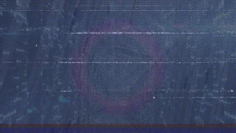 Animation of digital glitch screen with programming language moving over 스톡 동영상 329568529