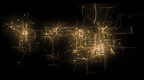 Animation of digital grid Stock Footage 64710059